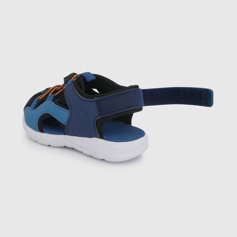 Sandalia Outdoor Azul de Caminante con Velcro talla 21 a 27