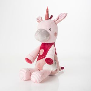 Peluche de bebe niña unicornio grande rosado (talla única)