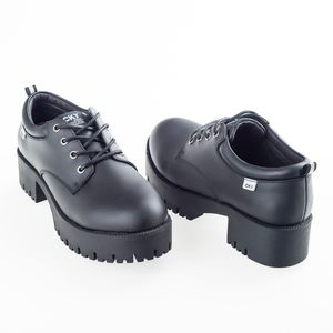 Zapato escolar de niña senior negro (34 a 41)