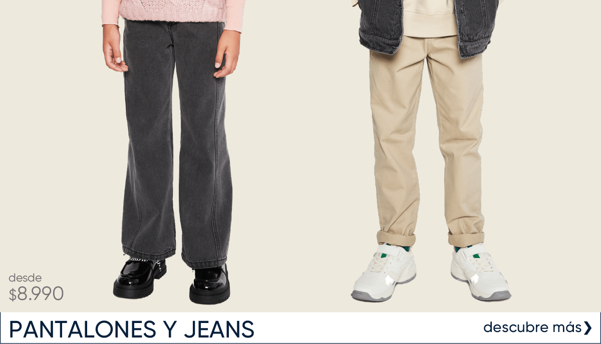 pantalones y jeans para niños y niñas