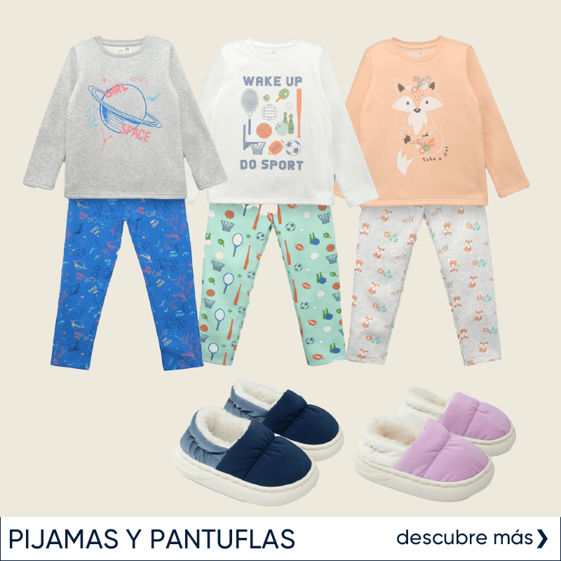 pijamas y pantuflas infantiles